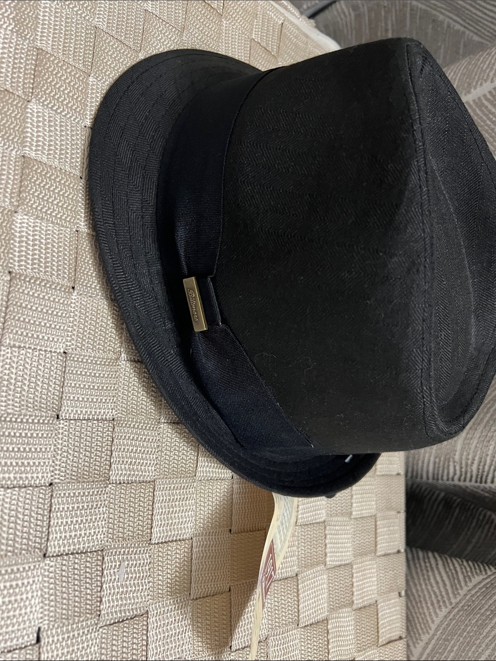 Black Fedora Hat with 1917 Biltmore Tag - Picture 1 of 5